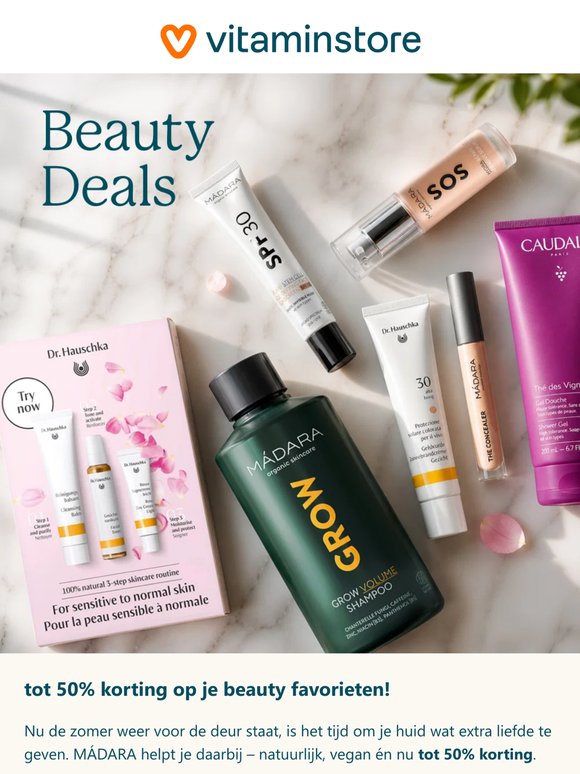Tot 50% korting op MÁDARA & meer beautydeals