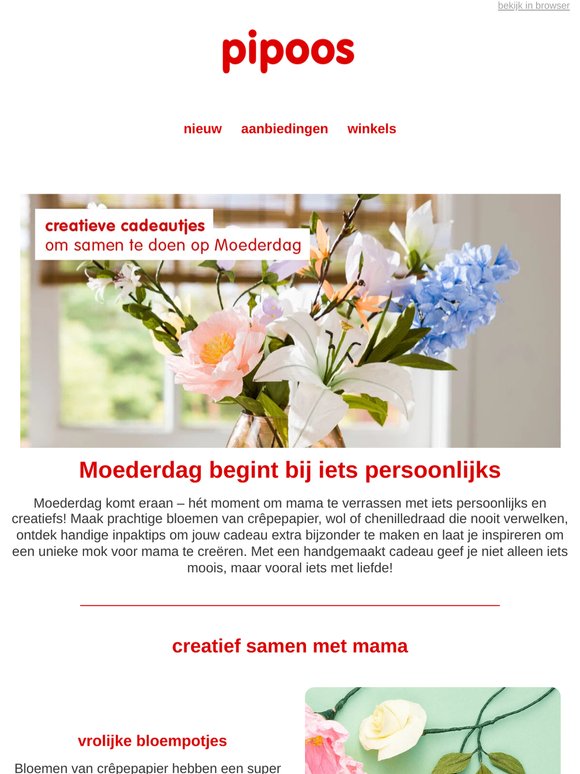 Creatieve cadeautjes voor Moederdag