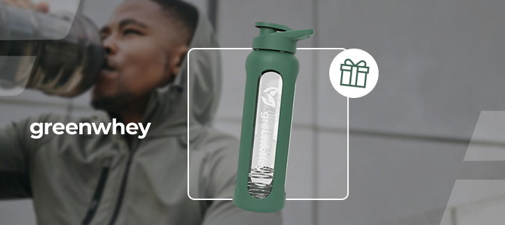 Ton Greenshaker OFFERT dès l’achat d’un produit Greenwhey !