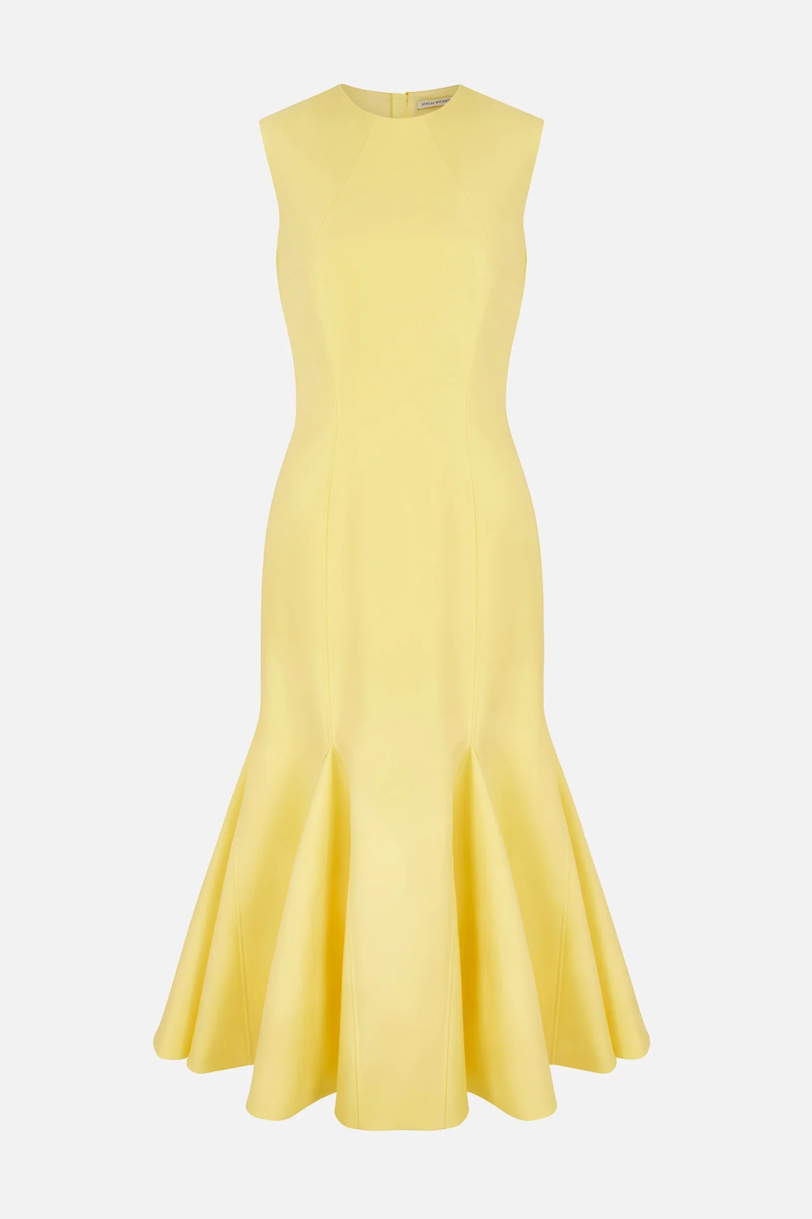 Image of Seema Dress In Lemon Summer Wool
