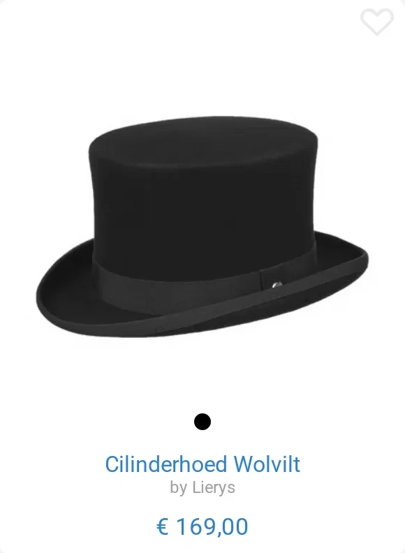 Cilinderhoed Wolvilt by Lierys