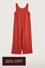 Salt Air Wide Leg Linen Jumpsuit