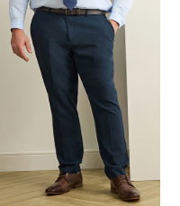 BadRhino Tailoring Big & Tall Navy Blue Linen Suit Trousers