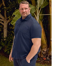 BadRhino Big & Tall Navy Blue Linen Shirt