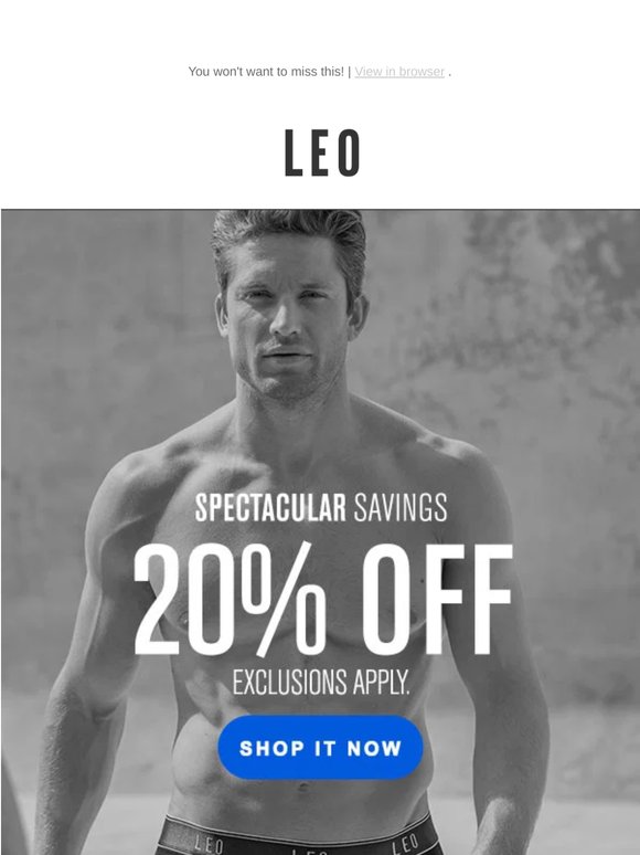 20% OFF! It's in here.