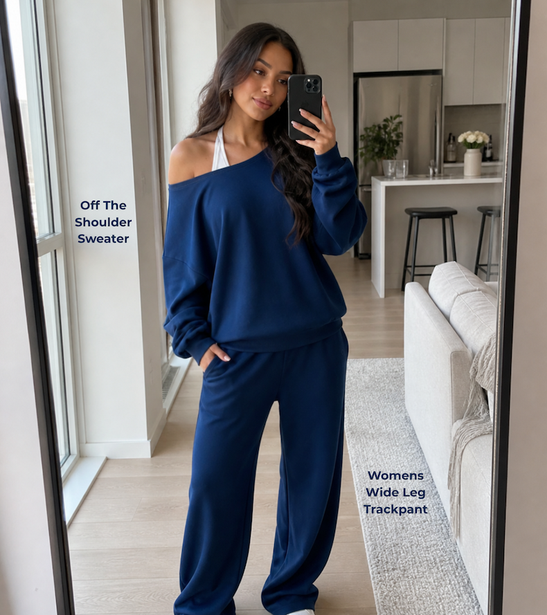 Off shoulder sweater