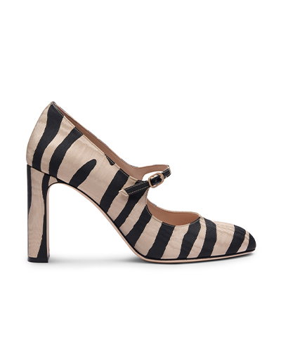 Babette Mary Jane Pump in Zebra