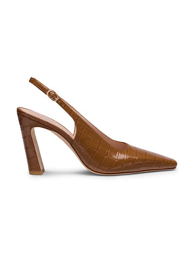 Stassi Slingback Pump in Croc