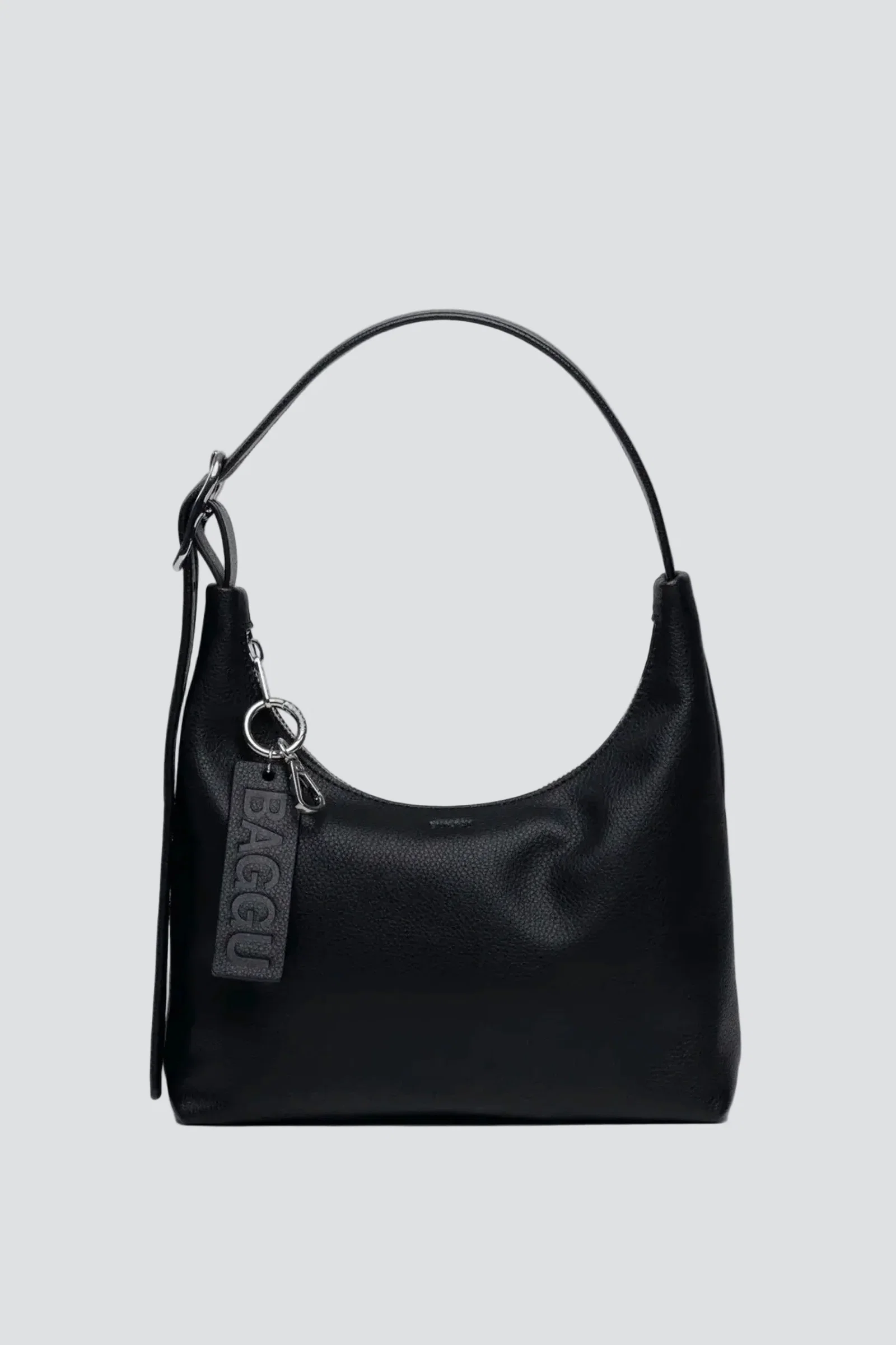 Image of Black Leather Mini Shoulder Bag