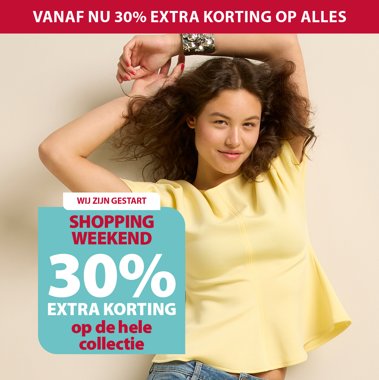 30% korting op alles
