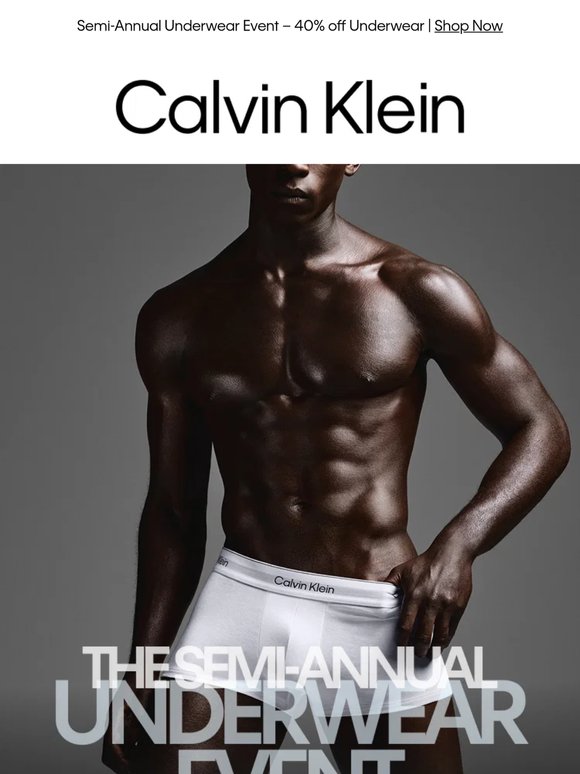 Semi-Annual Underwear Event Starts Now – 40% off Underwear