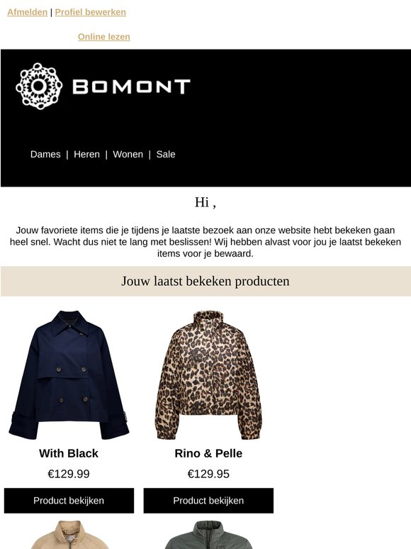 jouw favoriete items zijn erg gewild! 🤩