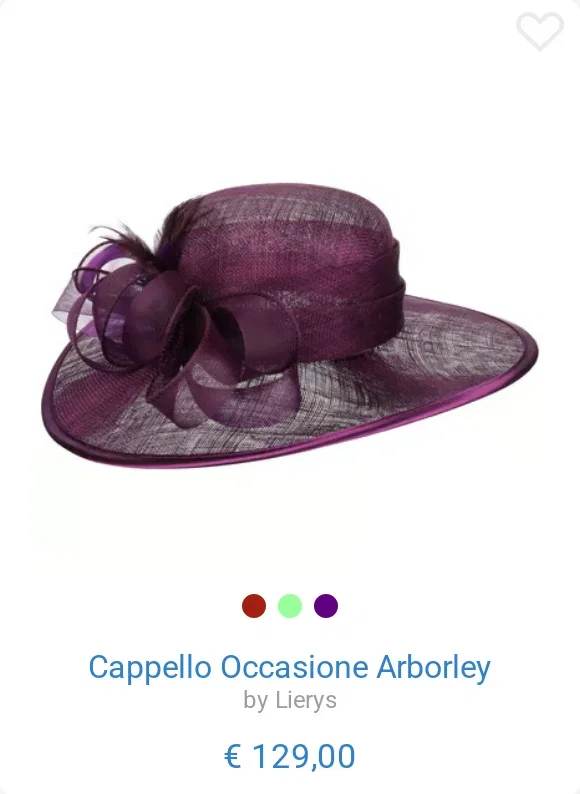 Cappello Occasione Arborley by Lierys