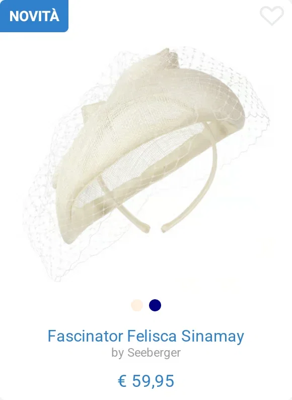 Fascinator Felisca Sinamay by Seeberger