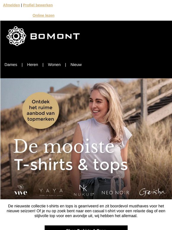 Wil je zien: onze t-shirts & tops