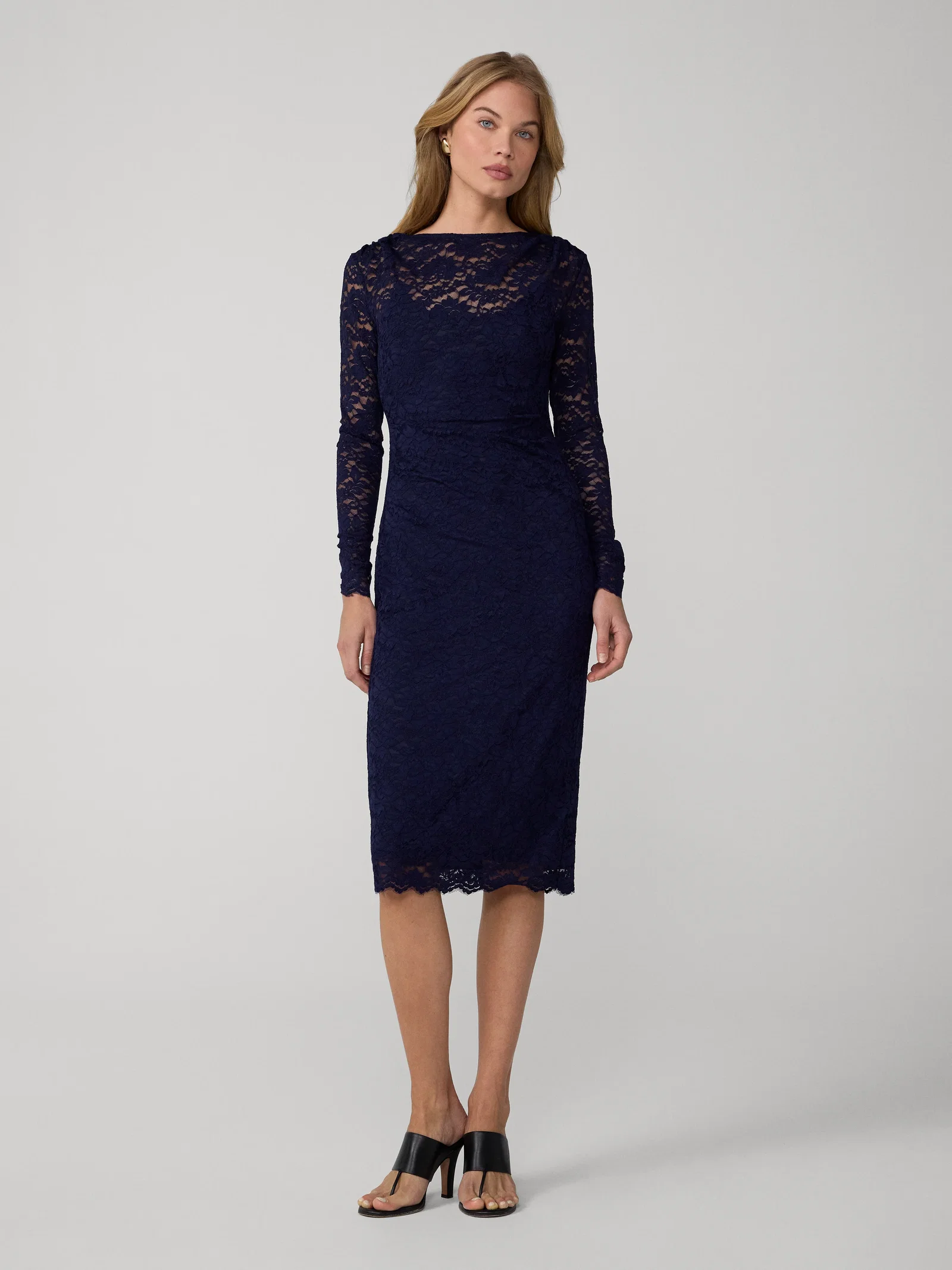 Image of Darrius Lace Long Sleeve Dress