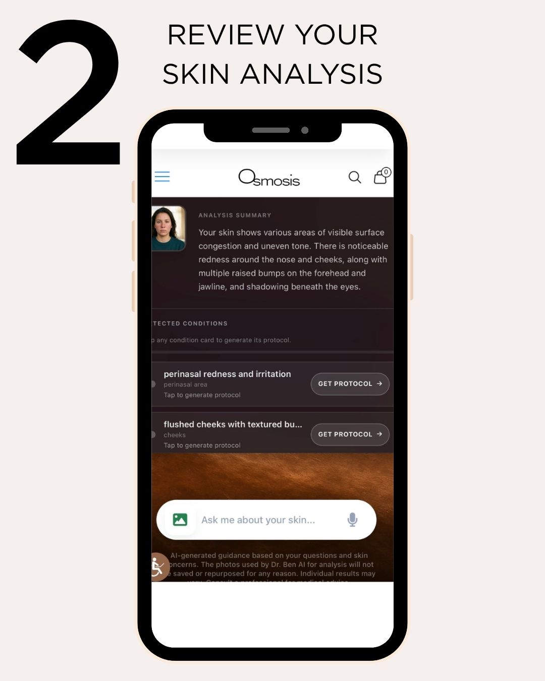 Step 2: Review Skin Analysis