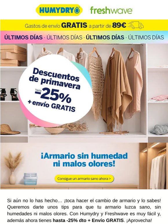 Tic tac… ⏳ Últimos días de descuentos de primavera 🌸