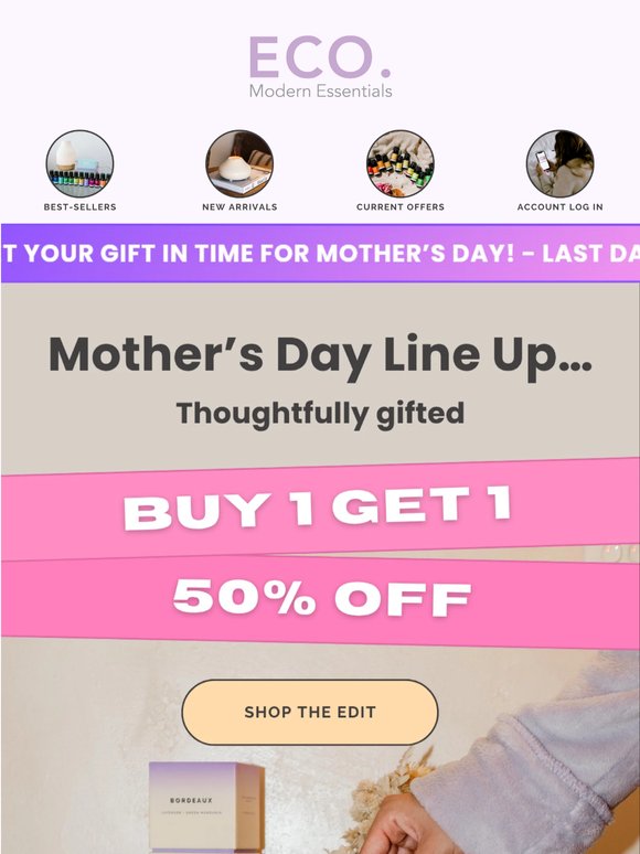 Last chance for Mother’s Day delivery 📦