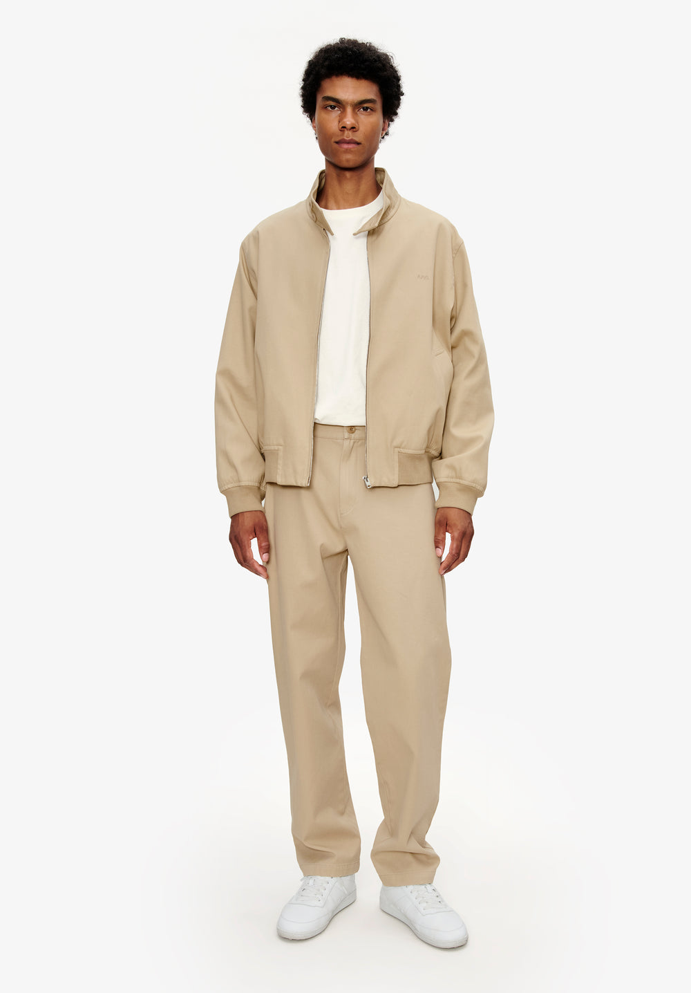 A.P.C. beige outfit