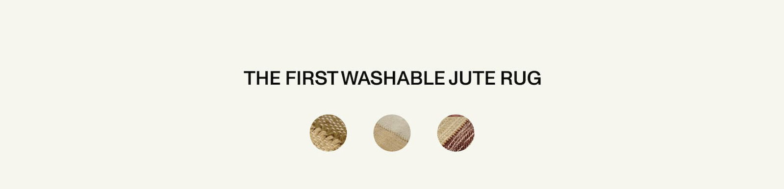 Washable Natural Jute