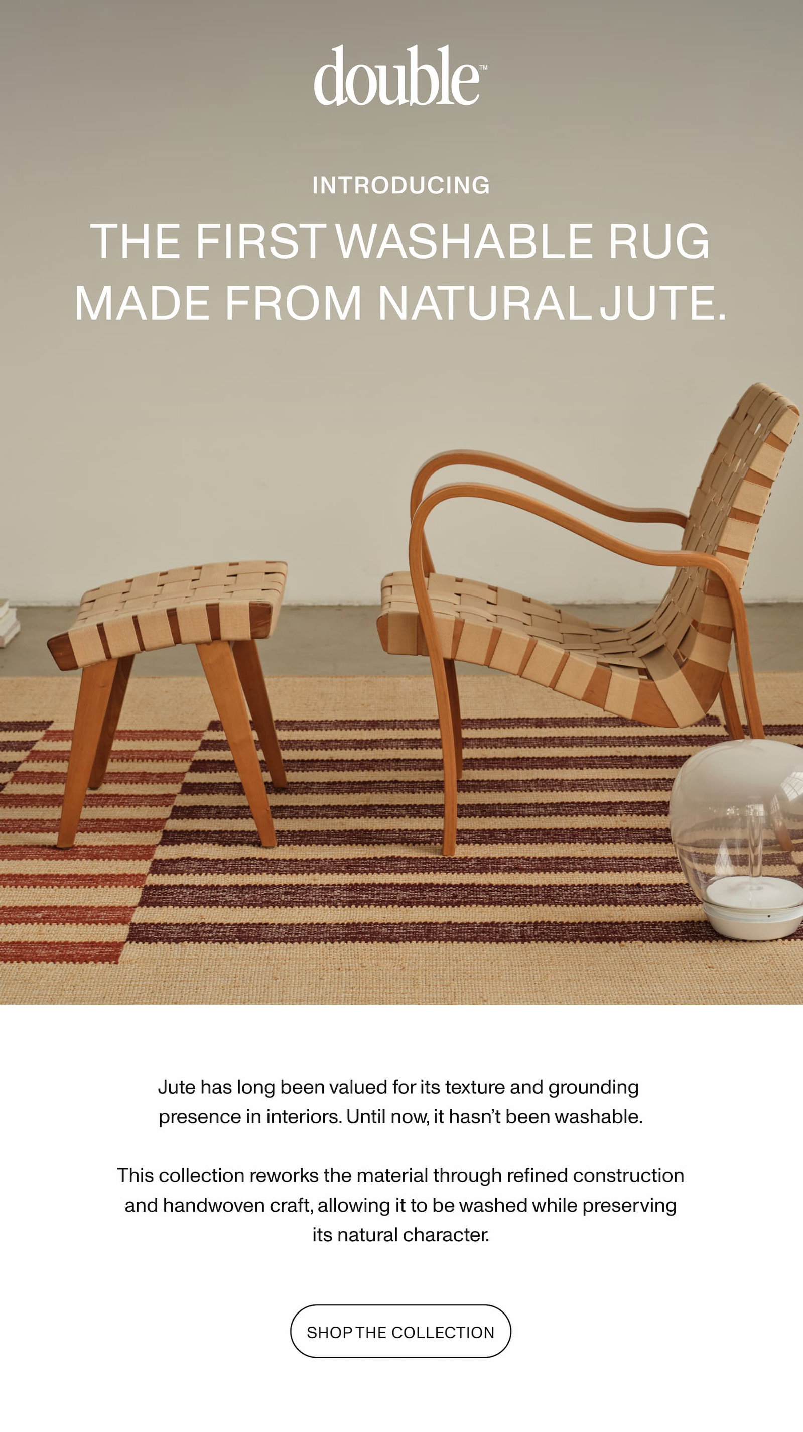 Washable Natural Jute