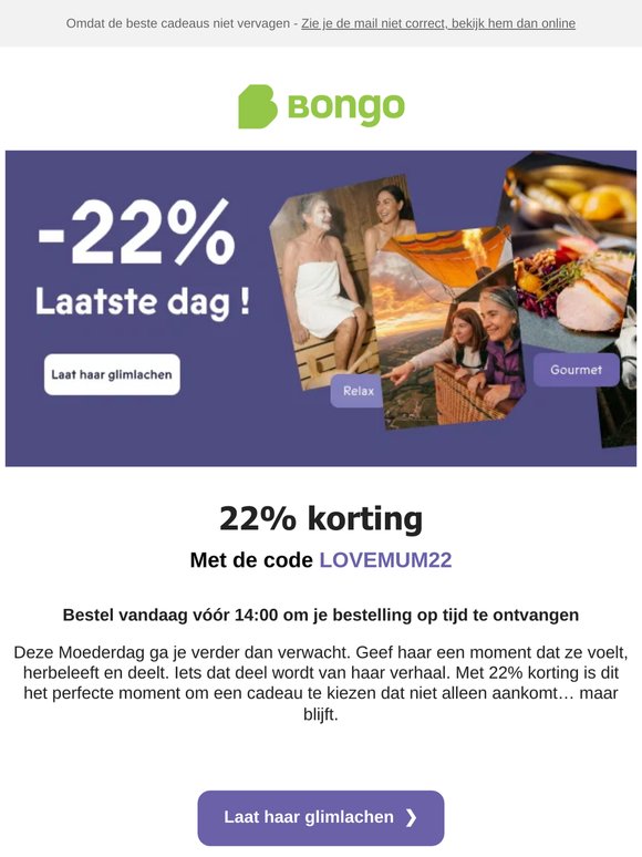 Geef haar iets dat ze meedraagt