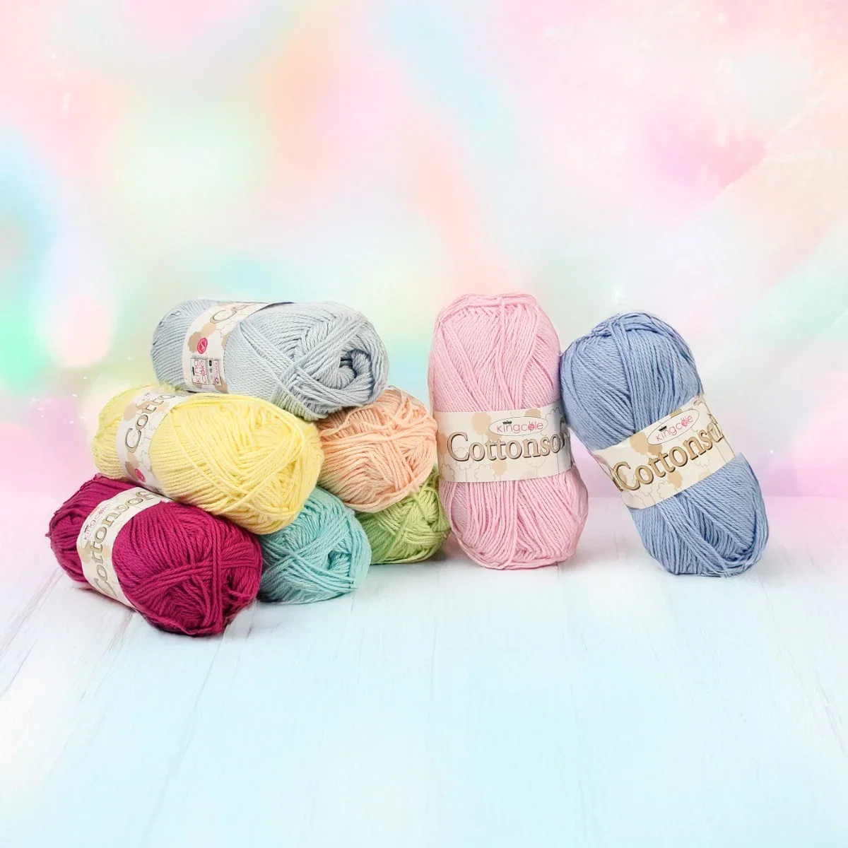 Image of King Cole Cottonsoft DK Yarn 100 grm Ball
