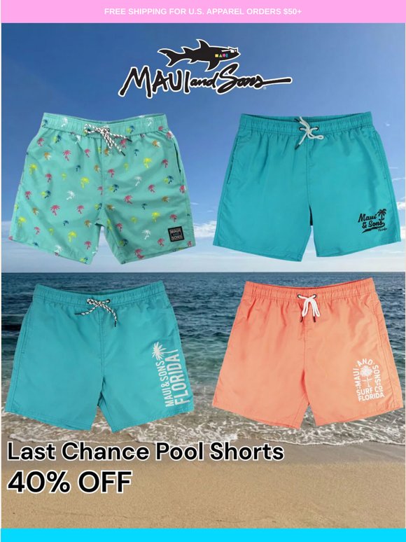 ☀️ 6 Shorts. 40% Off. Total Florida Vibes.