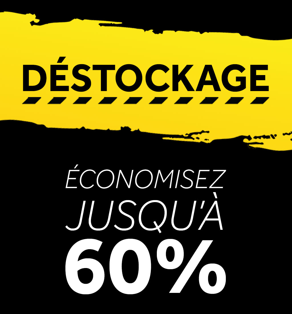 Déstockage - Économisez jusqu'à 60%. Commander >