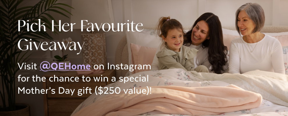 Visit @qehome for the chance to win a special Mother’s Day gift ($250 value)!