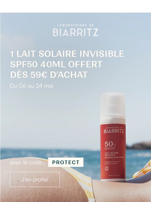 Offert : Votre lait solaire invisible SPF50☀️