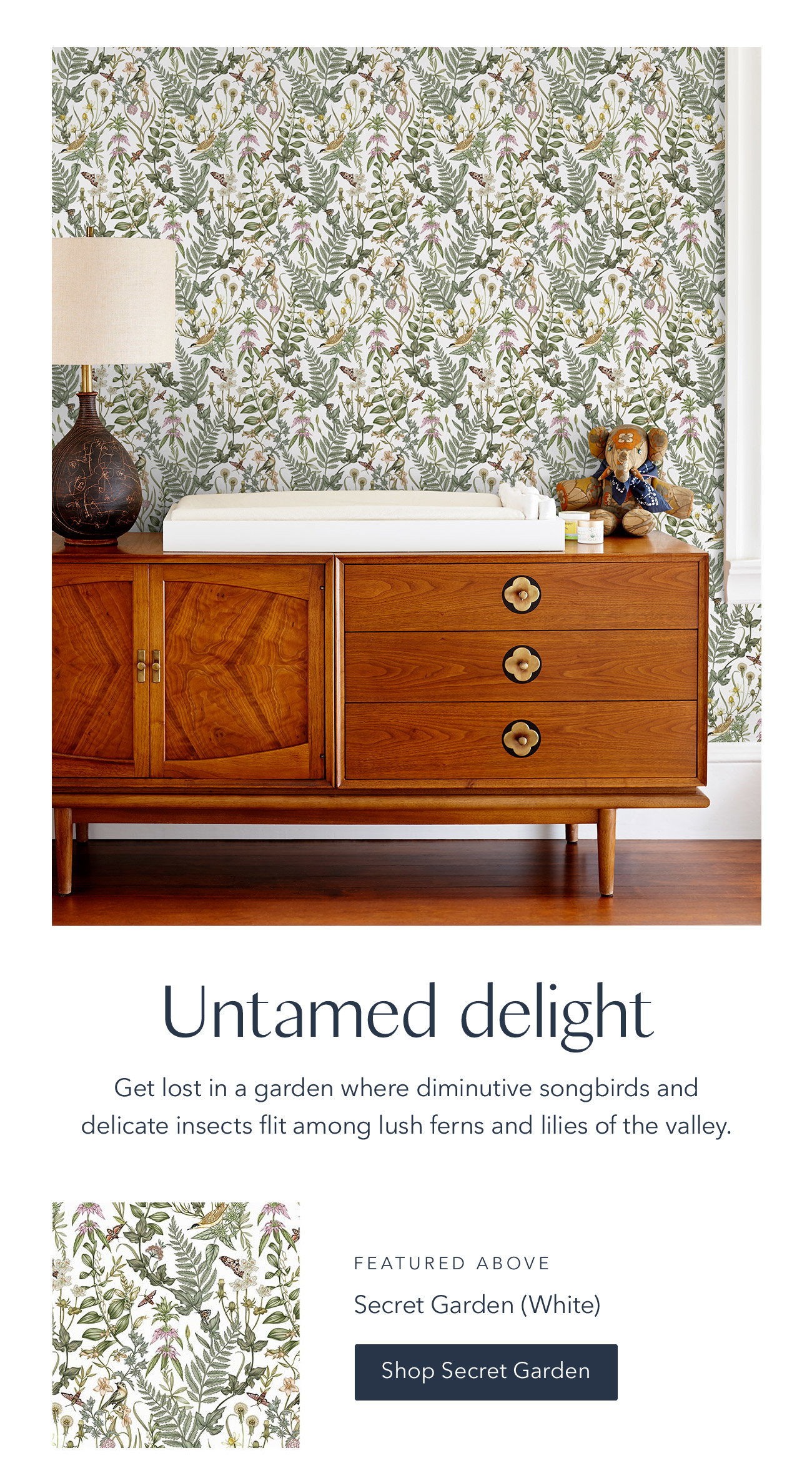 Secret Garden Wallpaper | Lisel Jane Ashlock + Hygge & West