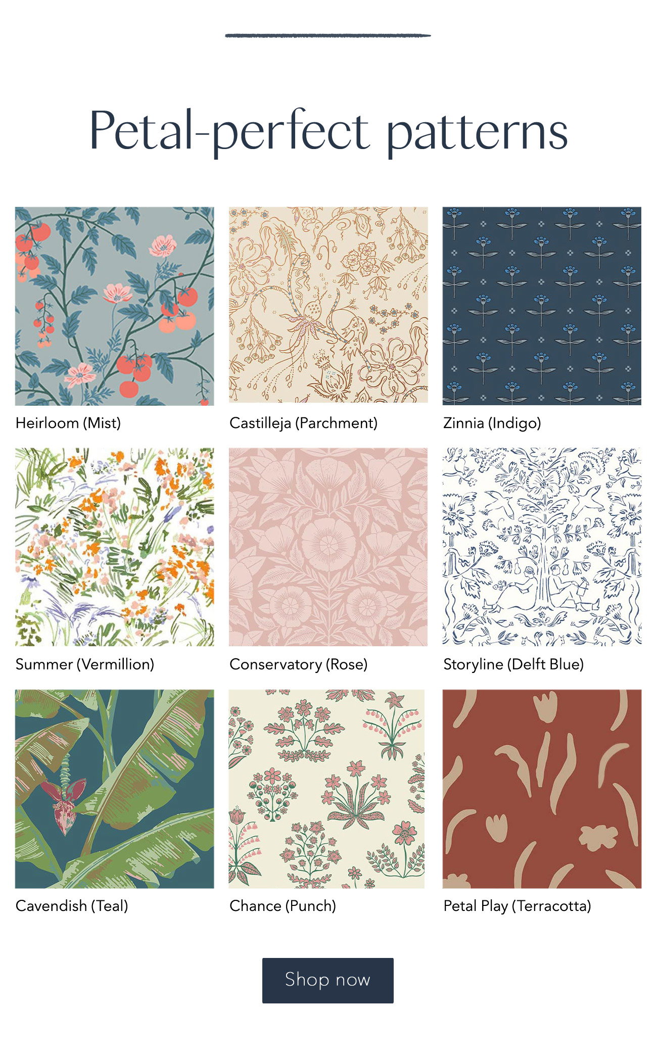 Shop floral wallpaper by Hygge & West