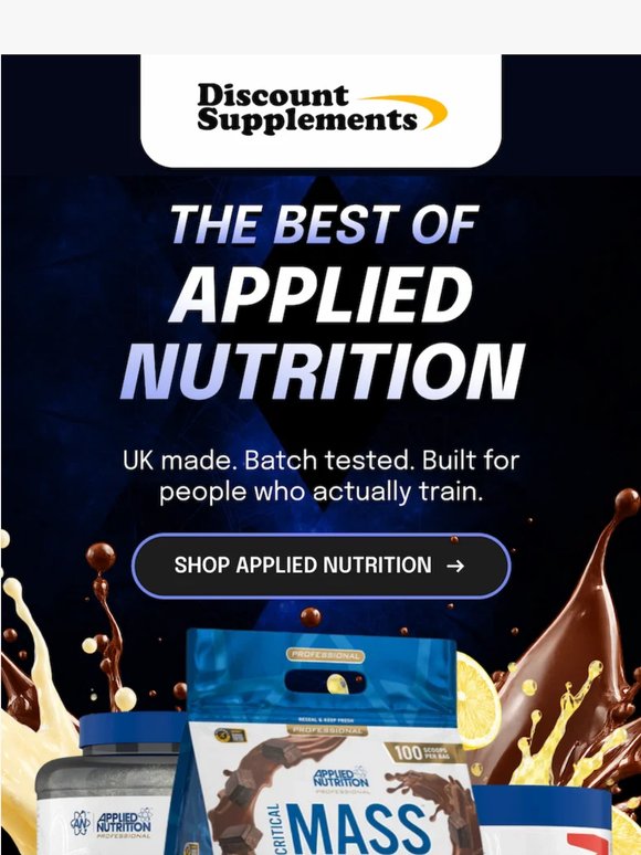 Meet our Applied Nutrition bestsellers.