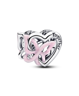 Entwined Heart & Butterfly Charm
