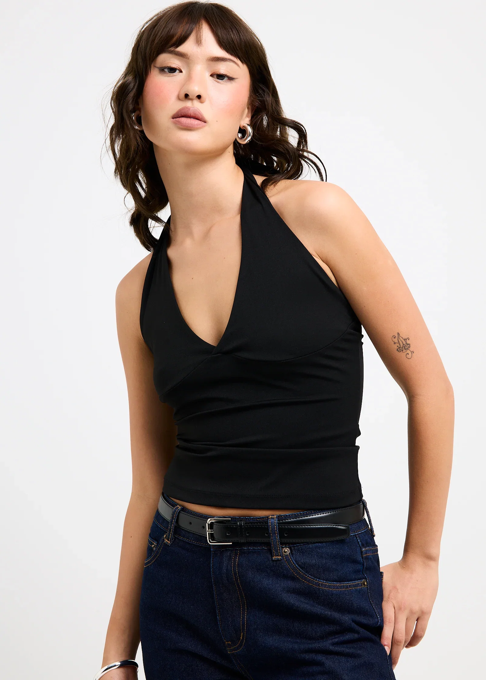 Image of Plunge Halter Top