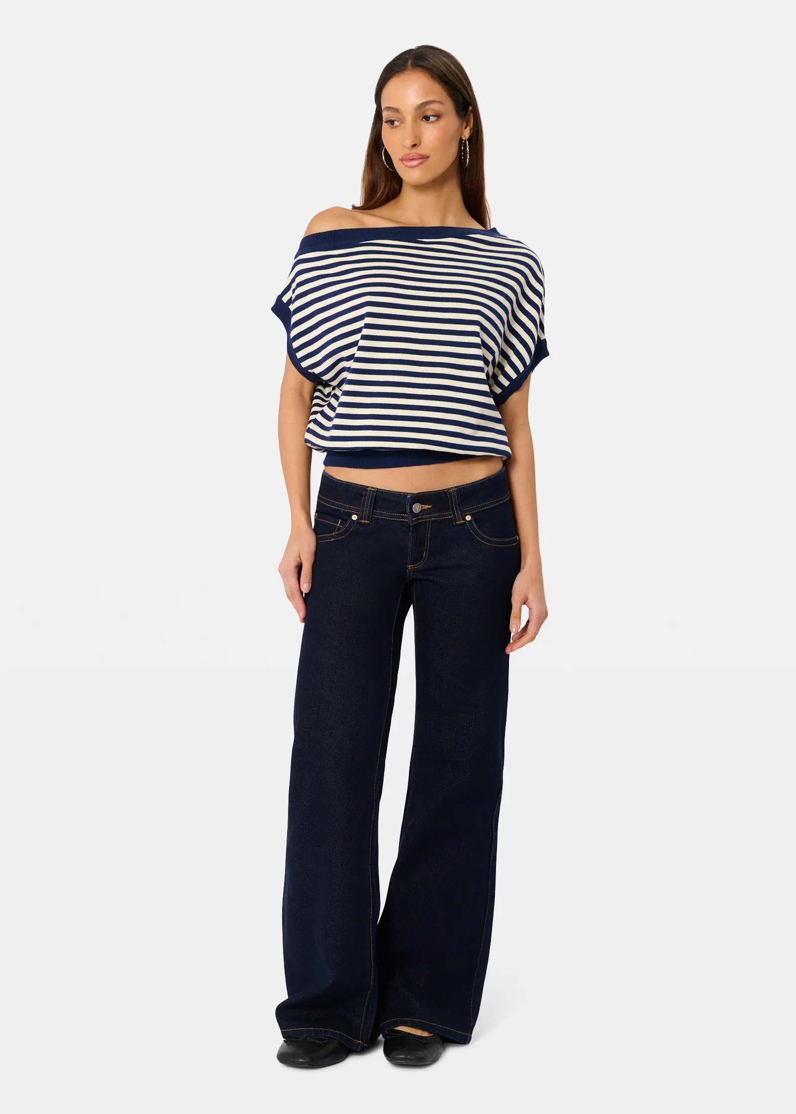 Image of 00 Super Low & Wide Denim Jeans