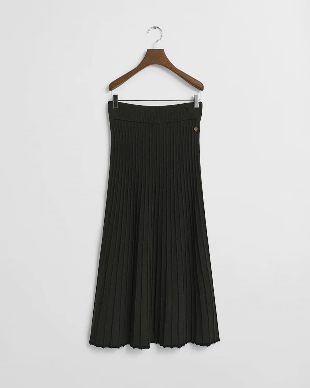 Contrast Ribbed Knit Skirt