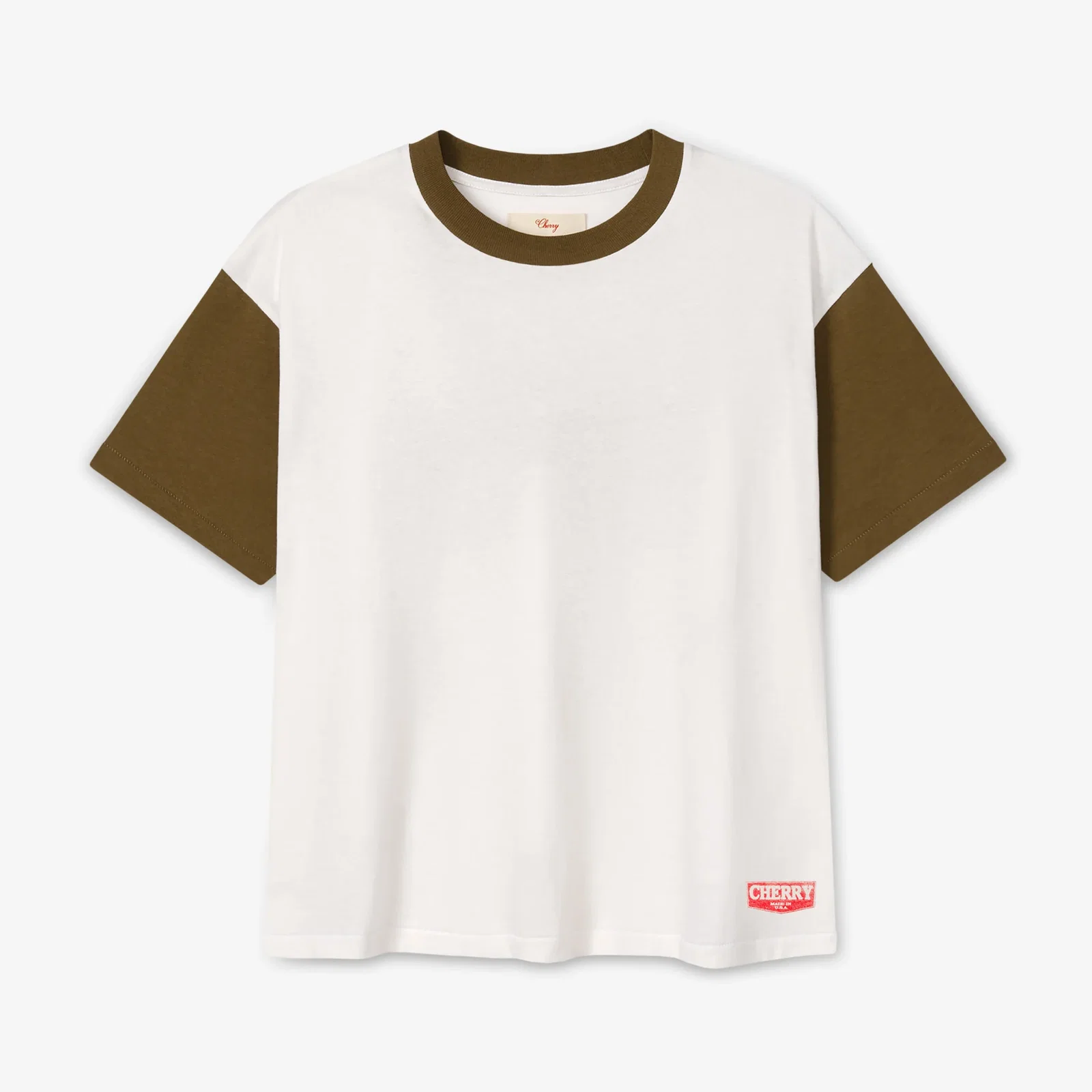 Image of Safari Boxy Ringer T-Shirt Turquoise