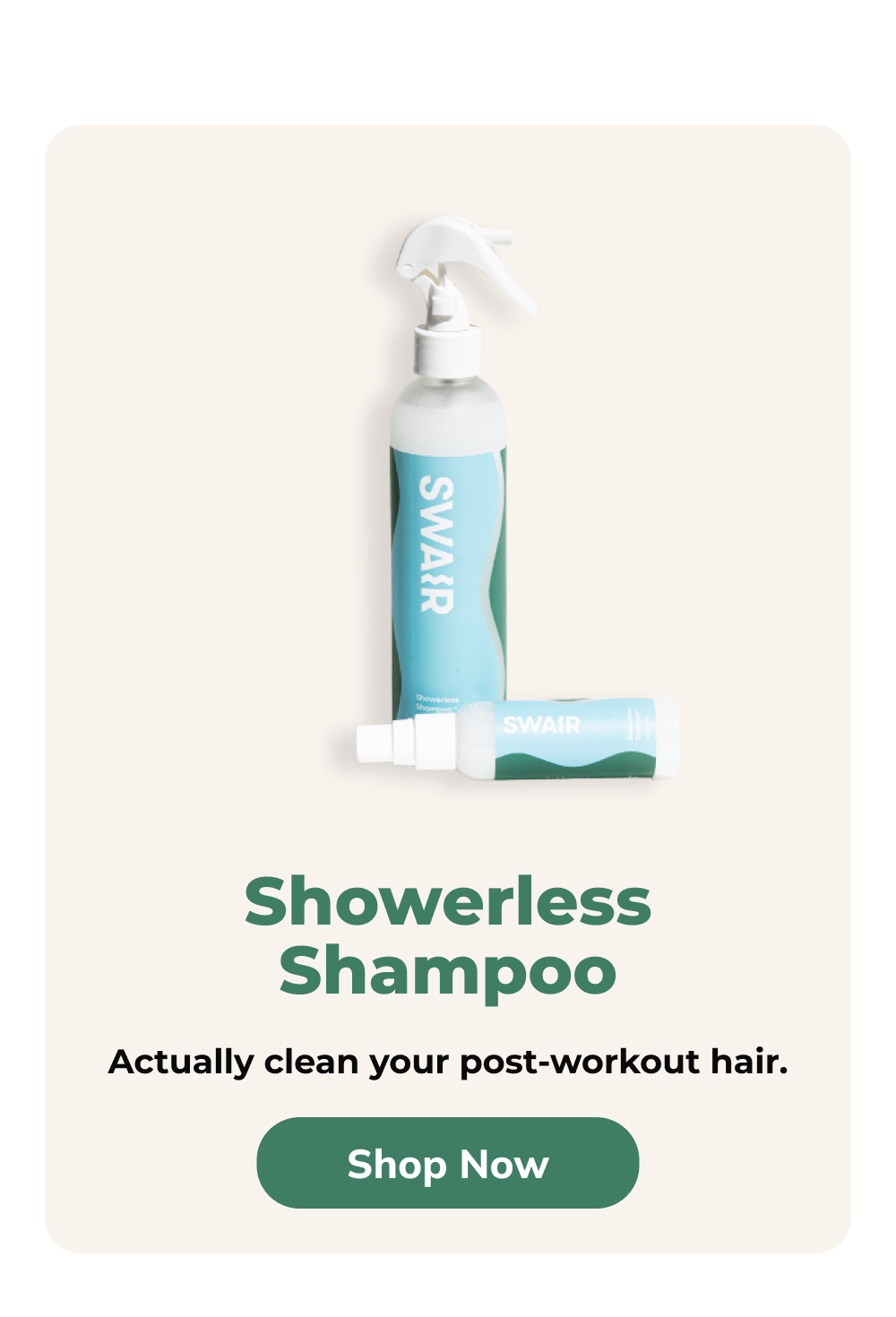 Showerless shampoo