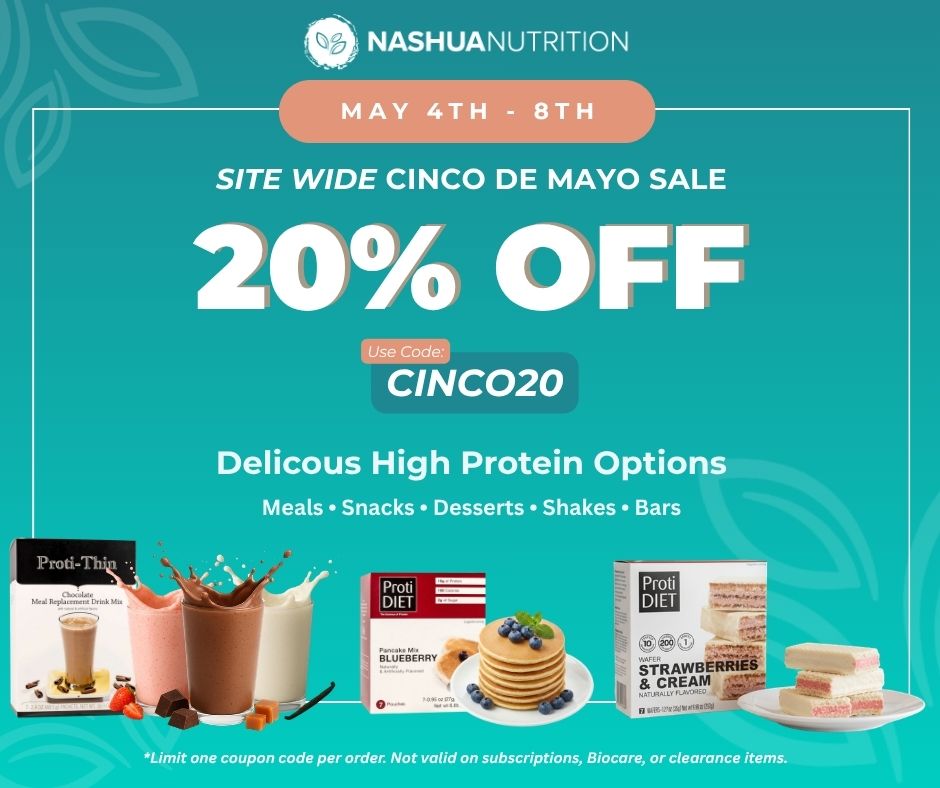 Easter Sale banner from Nashua Nutrition 