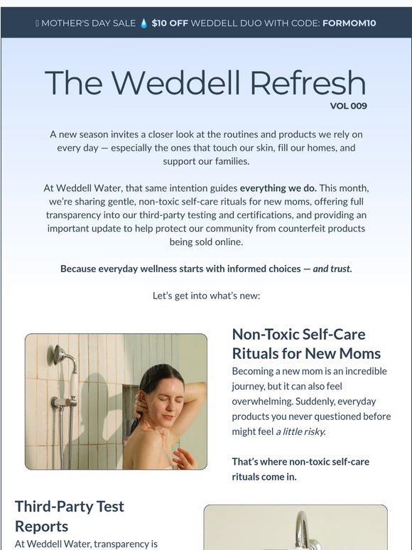 The Weddell Refresh 💧 Vol. 009