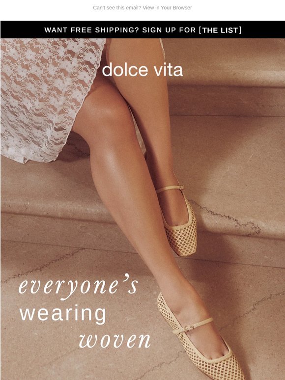 NOW TRENDING: WOVEN FLATS