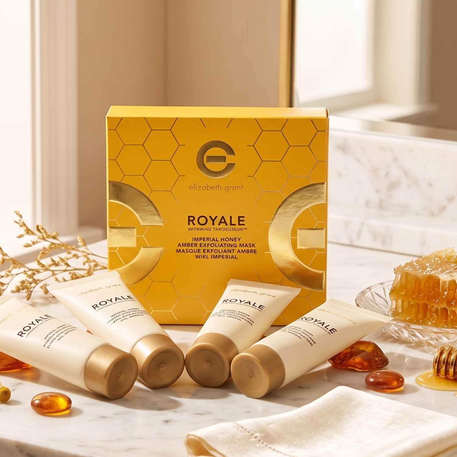 Royale Imperial Honey Exfoliating Amber Mask Collection
