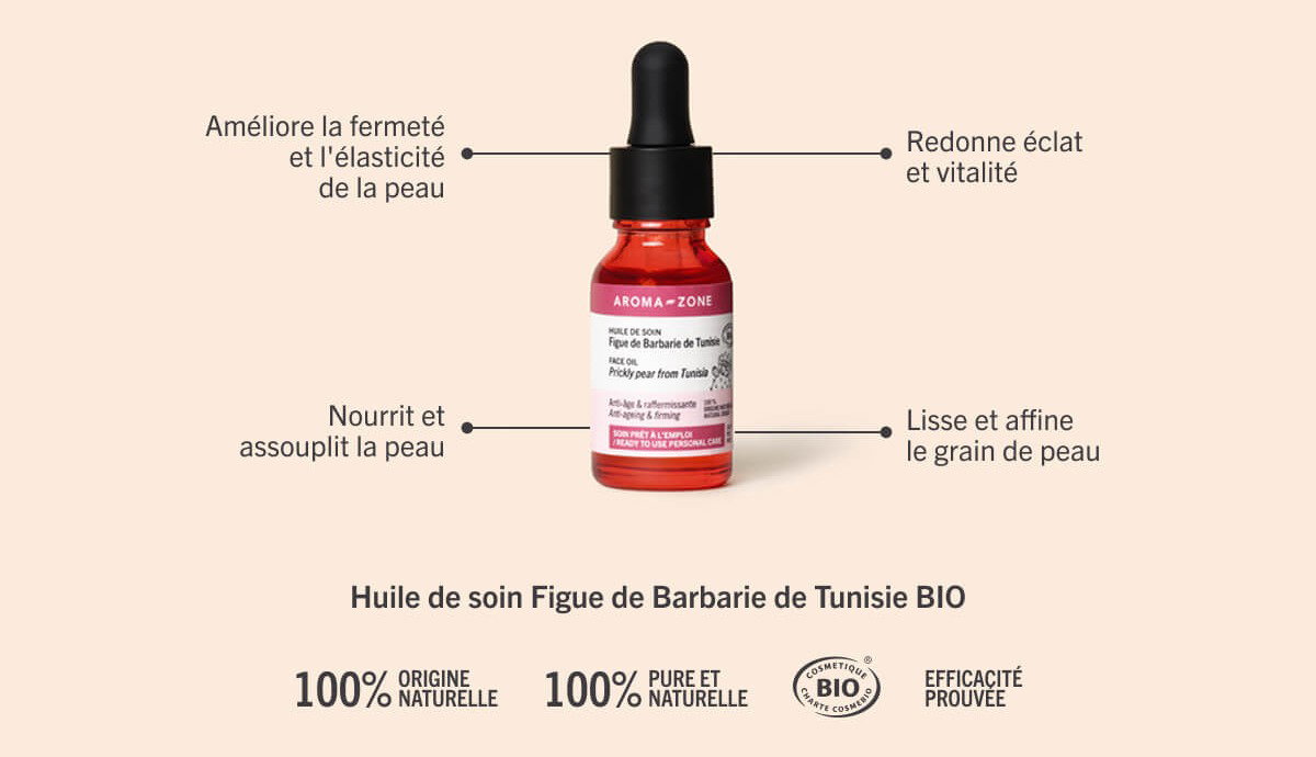 Huile de soin Figue de Barbarie de Tunisie BIO