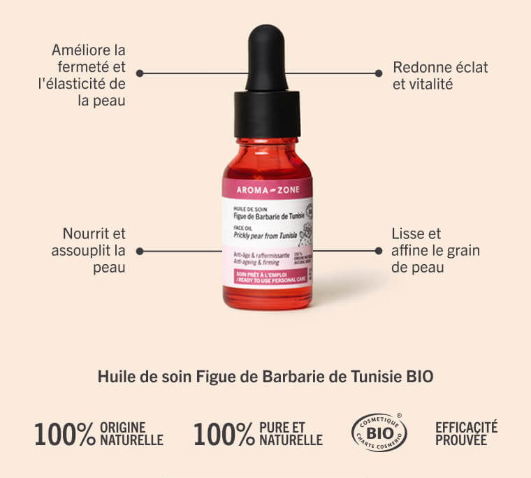 Huile de soin Figue de Barbarie de Tunisie BIO 1