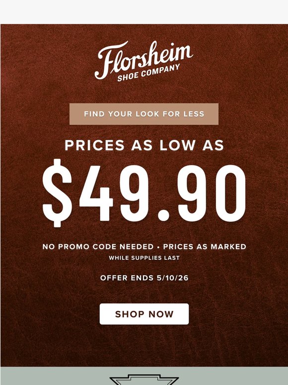 These $49.90 prices won’t last…