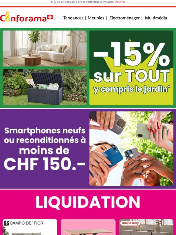 🔥 -15% sur tout pour ton intérieur & extérieur