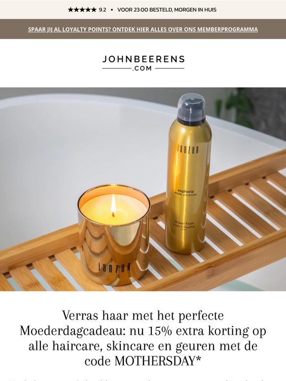 Mother's Day Gift Guide: 15% extra korting op alle haircare, skincare en geuren* 💛✨